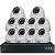 Комплект видеонаблюдения IP 5Мп Ps-Link KIT-A510IP-POE 10 камер с ночной съемкой для помещения, с датчиком движения, питание PoE