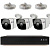 Комплект видеонаблюдения IP 2Мп Ps-Link KIT-C203IP-POE 3 камеры с ночной съемкой для улицы, с датчиком движения, питание PoE
