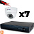 Комплект видеонаблюдения Ps-Link KIT-A507HD-MX AHD/TVI 5Мп, 7 камер с микрофоном, AoC, звук по КВК, регистратор 8 кан.
