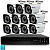 Комплект видеонаблюдения AHD 2Мп Ps-Link KIT-C211HD 11 камер для улицы, ночная съемка, датчик движения