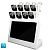 Комплект видеонаблюдения IP 2Мп Ps-Link KIT-C208IP-POE-LCD с POE питанием и монитором 10", 8 уличных камер с ночной съёмкой