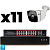 Комплект видеонаблюдения IP 2Мп Ps-Link KIT-C211IP-PL 11 камер для улицы, программный датчик движения, удаленный доступ, ночное видение, умный коммутатор