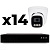 Комплект видеонаблюдения IP 4Мп Ps-Link KIT-A414IP-POE на 14 камер 2560×1440 для помещения