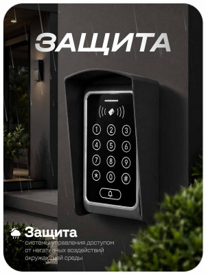 Козырёк для панели доступа PS-ACM323 Черный совместимость с PS-T12EM, PS-T12MF