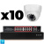 Комплект видеонаблюдения IP 2Мп Ps-Link KIT-A210IP-PL 10 камер, программный датчик движения, удаленный доступ, ночное видение, умный коммутатор
