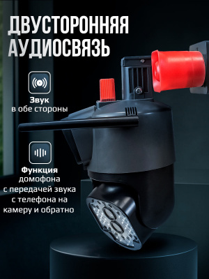 Камера видеонаблюдения WIFI 2Мп Ps-Link PS-WMT20 встроенная сирена, 2 объектива по 2Мп, микрофон, приложение V380