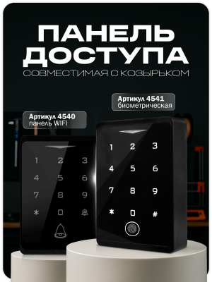 Козырёк для панели доступа Ps-Link CH1 черный PETG