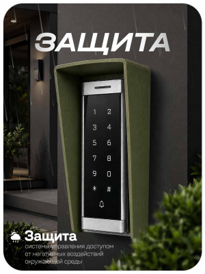 Козырёк для панели доступа PS-T6MF Зеленый