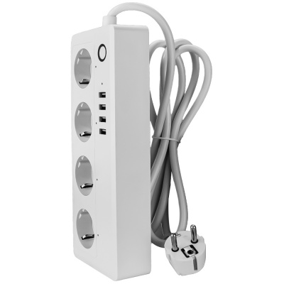 Сетевой фильтр WIFI Ps-Link SA-P702U на 4 розетки по 16А, удаленный доступ, работа по расписанию