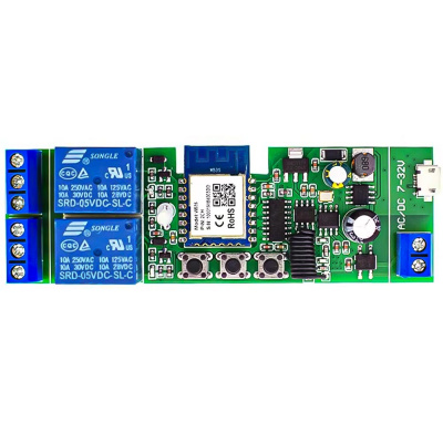 Реле питания WIFI Ps-Link ST-DC2 два канала управления 32В/5В, 3 режима работы, NO/COM/NC, удаленный доступ