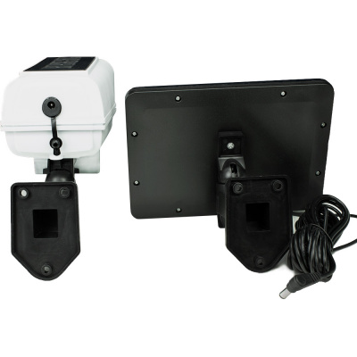 Муляж уличной видеокамеры YG-1591 прожектор с датчиком движения и внешней солнечной панелью