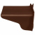Козырек для розетки 2-х местный (коричневый)