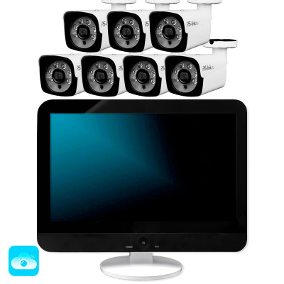 Комплект видеонаблюдения WIFI с монитором 3Мп Ps-Link KIT-W307TB-M