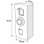 Кнопка выхода Ps-Link PS-OP02L металлическая, кнопочная, LED индикация, НО тип