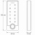 Комплект СКУД Ps-Link KIT-TF2MF-WP-W-180 для улицы, до 10000 пользователей, металл, тип Mifare, магнитный замок 180 кг