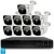 Комплект видеонаблюдения AHD 8Мп Ps-Link KIT-C809HD 9 камер для улицы, ночная съемка, датчик движения