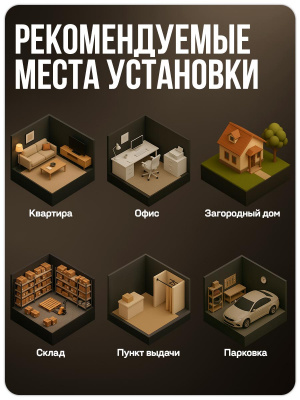 Комплект видеонаблюдения AHD 8Мп Ps-Link KIT-C809HDC 9 уличных камер с LED-подсветкой, без микрофона
