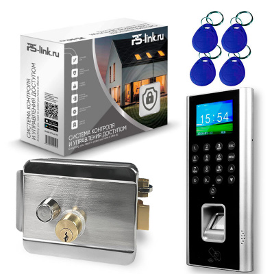 Система СКУД Ps-Link KIT-9700F-SSM / детектор отпечатка / RFID