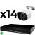 Комплект видеонаблюдения IP 5Мп Ps-Link KIT-C514IP-ST 14 камер для улицы, аналитика, детекция человека, детекция автомобиля, область вторжения