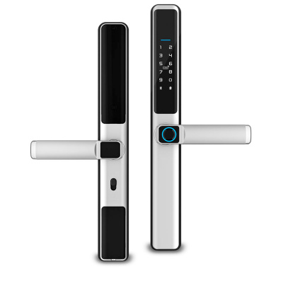 Дверной Wi-Fi замок Ps-Link F5-TY с открыванием по отпечатку пальца, IP65, серебристый