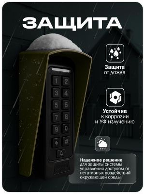 Козырёк для панели доступа Ps-Link PS-C1EM зеленый PETG