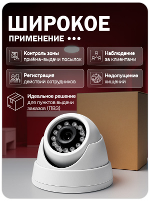 Комплект видеонаблюдения для ПВЗ IP 5Мп Ps-Link KIT-A502POE-YE-LT 2 камеры с сервисом IPEYE, для ПВЗ, офиса, производства