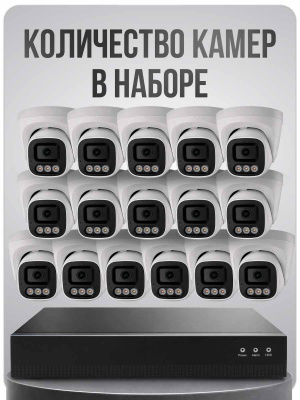 Комплект видеонаблюдения IP 4Мп Ps-Link KIT-A416IP-POE на 16 камер 2560×1440 для помещения
