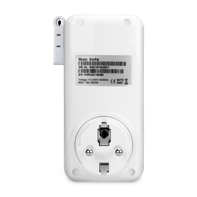 Умная розетка с GSM модулем и датчиком температуры SimPal T4