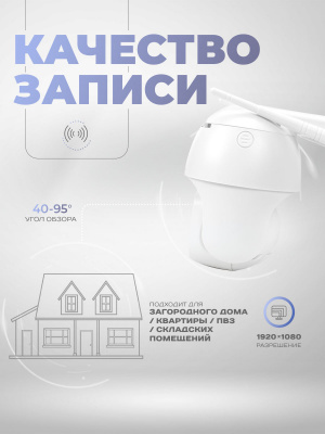 Камера видеонаблюдения 4G 2Мп Ps-Link GBT5x20 микрофон, динамик, LED-подсветка, оптический зум 5x, слот microSD, приложение CamHi