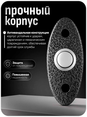 Кнопка выхода Ps-Link PS-OP01 Grey, металл, НО контакт, без подсветки