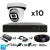 Комплект видеонаблюдения AHD 2Мп Ps-Link KIT-A210HDC 10 камер для помещения с LED-подсветкой, без микрофона