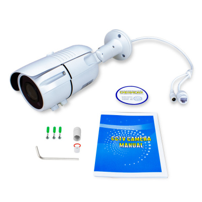 Цилиндрическая камера видеонаблюдения IP Ps-Link IP108PR матрица 8Мп с POE питанием и вариофокальным объективом