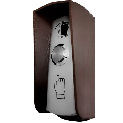 Козырёк для кнопки выхода Ps-Link PS-OP02 коричневый уличный
