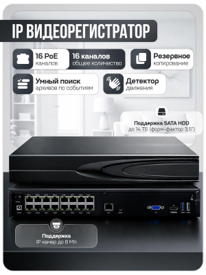 Комплект видеонаблюдения IP 8Мп Ps-Link KIT-A814IP-ST 14 камер для помещения, аналитика, детекция человека, область вторжения