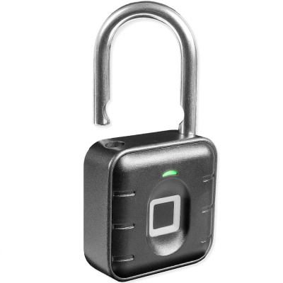 Замок навесной биометрический Ps-Link PS-SY12 Всепогодный / Без ключа / Черный