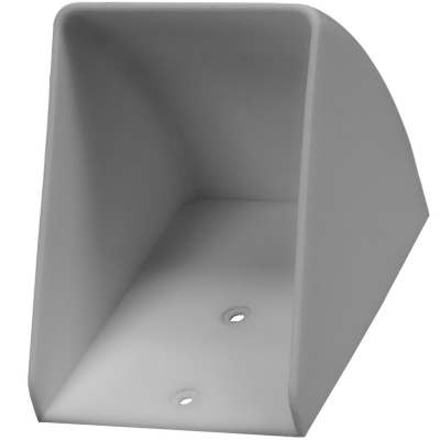 Козырек для звонка (серый) 85×65×75 мм