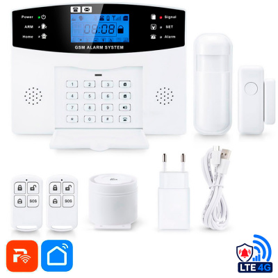 Охранная сигнализация Ps-Link PS-PG500-4GEU с 4G LTE, WI-FI, управлением приложением, поддержка 4G сети GSM
