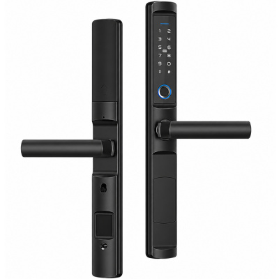 Дверной замок WIFI Ps-Link F2-TY с датчиком отпечатка пальца, защита IP65, черный, узкая дверь