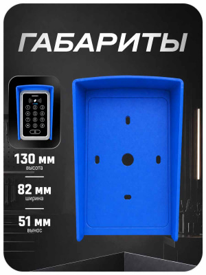 Козырек для панели доступа PS-ACM323 синий совместимость с PS-T12EM, PS-T12MF