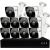 Комплект видеонаблюдения IP 5Мп Ps-Link KIT-С510IP-POE 10 камер с ночной съемкой для улицы, с датчиком движения, питание PoE