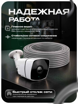 Кабель витая пара FTP4 cat.5E CCA 10 метров Ps-Link FTP-CCA10