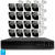 Комплект видеонаблюдения AHD 8Мп Ps-Link KIT-C816HD 16 камер для улицы, ночная съемка, датчик движения