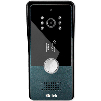 Вызывная панель для видеодомофона Ps-Link PS-306IC-B цифровая IP с Mifare картами, реле замка, металлическая
