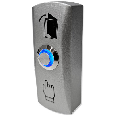 Кнопка выхода Ps-Link PS-OP02L металлическая, кнопочная, LED индикация, НО тип