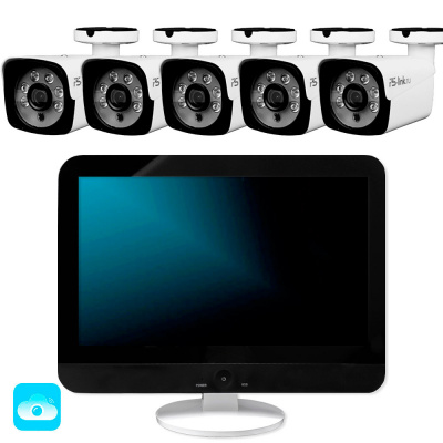Комплект видеонаблюдения WIFI с монитором 3Мп Ps-Link KIT-W305TB-M