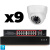 Комплект видеонаблюдения IP 5Мп Ps-Link KIT-A509IP-PL 9 камер, программный датчик движения, удаленный доступ, ночное видение, умный коммутатор