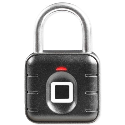Замок навесной биометрический Ps-Link PS-SY12 Всепогодный / Без ключа / Черный