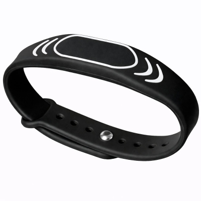 Браслет доступа RFID Mifare PS-W032-MF Чёрный, с фиксатором, 13.56 МГц, без перезаписи