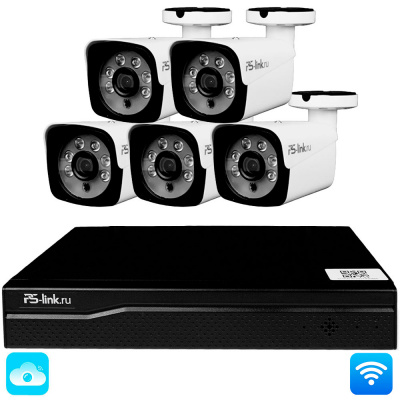 Комплект видеонаблюдения WIFI 3Мп Ps-Link KIT-W305TB