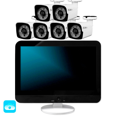 Комплект видеонаблюдения WIFI с монитором 3Мп Ps-Link KIT-W306TB-M